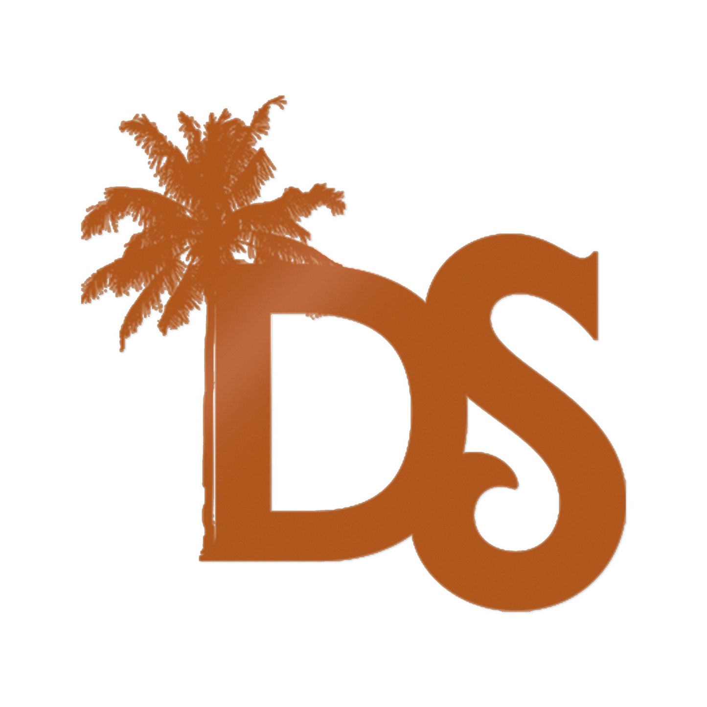 DS Palm Logo Die-Cut Sticker — Tropical Monogram Decal