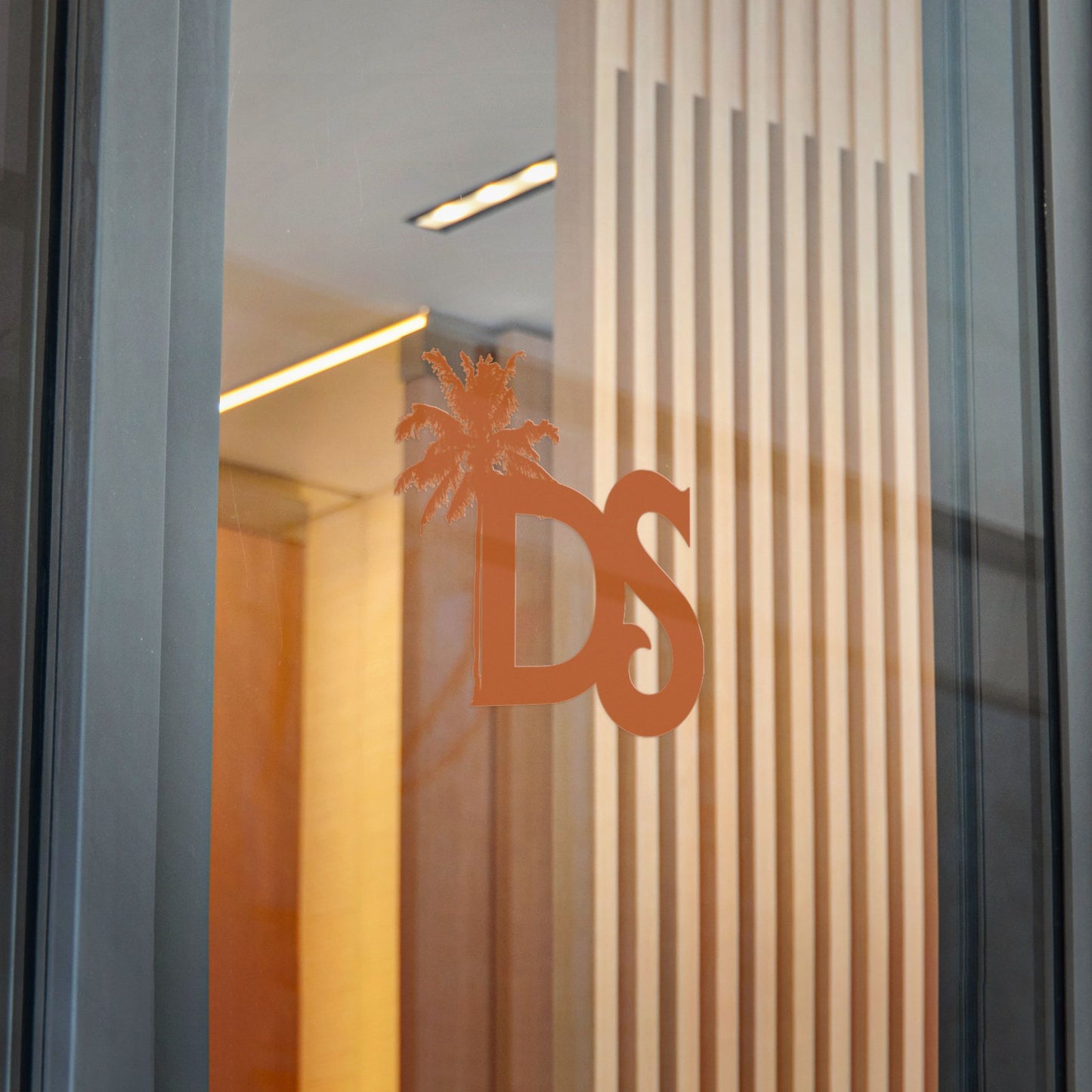 DS Palm Logo Die-Cut Sticker — Tropical Monogram Decal