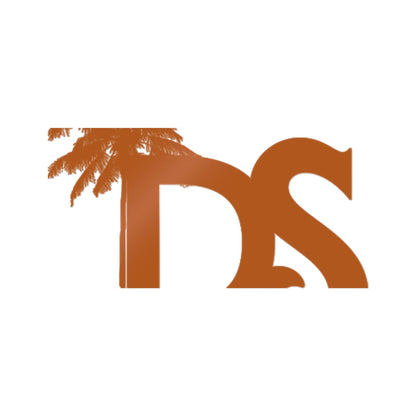 DS Palm Logo Die-Cut Sticker — Tropical Monogram Decal