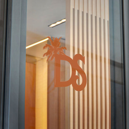 DS Palm Logo Die-Cut Sticker — Tropical Monogram Decal