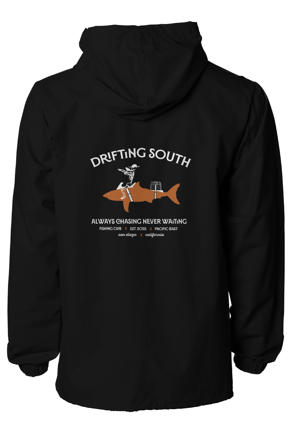 Water-Resistant Hooded Windbreaker