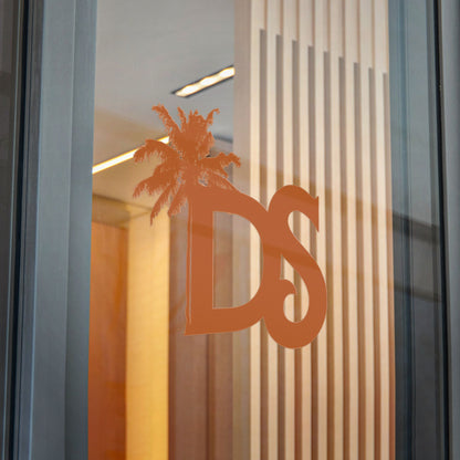 DS Palm Logo Die-Cut Sticker — Tropical Monogram Decal
